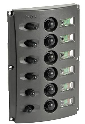 DC 12V/24V 8 Gang LED Schaltpanel Schalter Schalttafel für Auto Bus Boot DE