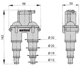 Vetus Auspuffschlauch 75mm [SLANG75] - Bukh-Bremen GmbH - Technik