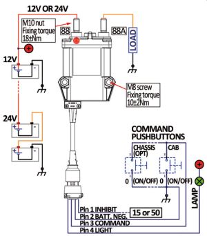 12V-24V Batterie Trennschalter Batterieschalter