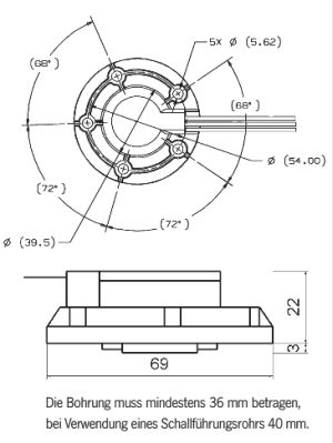 Tankanzeige, Tankgeber für Wasser und Treibstoff. elektrisch 10-180 OHM,  Länge: 280 mm –