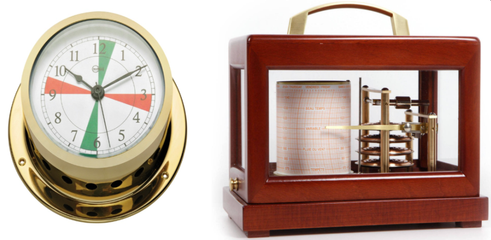 Barometer und Thermometer
