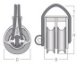 Preview: Loop-Doppelbl. Serie 2, 60mm Gleitlager, kurzer Loop
