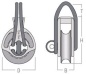 Preview: Loopblock Serie 3, 60mm Gleitlager, kurzer Loop