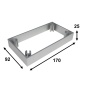 Preview: Distanzstück für Lagun Halteplatte Aluminium