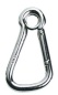 Preview: Karabinerhaken AISI 316 m. Auge weit Öffnung 10 mm