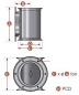 Preview: LEWMAR tunnel f. Heckstrahlruder Ø 300 mm