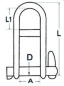 Preview: Schäkel m. Schnappverschluss AISI 316 5 mm