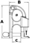 Preview: Schnappschäkel f. Wasserski 59,5 mm