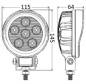 Preview: HD LED-Scheinwerfer f.Roll-bar,schwenk 18W 10/30V