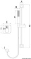 Preview: Square Duschstange m. Wasserhahn - Zusatzbild 1