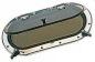 Preview: SCM Bullauge, oval AISI316 410 x 210 mm
