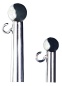 Preview: Flaggenstock Edelstahl mit Kugelkopf 75 cm 25 mm
