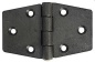 Preview: Scharnier verstärktes Nylon, schwarz 98x65 mm