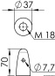 Preview: Zink-Wellenanode f.Schraube Ø 22/25/30 mm - Zusatzbild 1