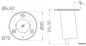 Preview: Versenkte Buchse 95mm, 6°-Winkel