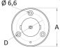 Preview: Einbaubuchse 108mm, Karbongestänge Ø 50 mm