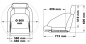 Preview: Anatomischer Sitz H54 RAL 9010 - Zusatzbild 1