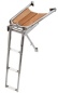 Preview: Bugspriet AISI 316/Teak m. Leiter, 3 Stufen