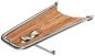 Preview: Bugspriet AISI 316/Teak Bugrolle Ø 32 mm