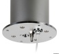 Preview: 3-stufiges rundes Tischbein (378–778 mm), 24 V, silber
