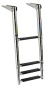 Preview: Teleskopbadeleiter standard AISI316 4stufig schwar
