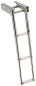 Preview: Teleskopleiter, klappbar schmal AISI316 3-stufig