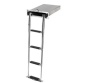 Preview: Schwenkbare Badeleiter mit Griff, 4 XL-Stufen - Zusatzbild 1