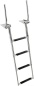Preview: Ausziehbare Badeleiter m.Griff 4-stufig