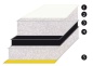 Preview: Schallschutzplatte m.Glasfaser 100x150 cm 25 mm