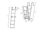 Preview: Klappbare Badeleiter 7-stufig für Heckplattform Gig, Länge 1884?mm - Zusatzbild 1