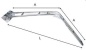 Preview: Båtsystem Davit mit Winkelbeschlag (5°, 10° und 15°), 1530mm