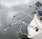 Preview: Batsystem zusammenfaltbarer Davit-Satz (2 Stück) Rohr D=32mm für für gerades Heck mit Hebetalje