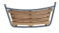 Preview: Heckplattform Serie 45, Teak, B=110mm, H=450mm, Rohr D=