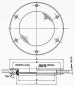 Preview: NIRO Bull-Auge, Ø215mm, feste Modell mit Bruchsicheres