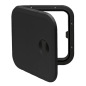 Preview: Hatch 373 X373 mm 180 ° Schwarz
