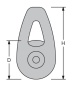 Preview: Antal Aluminium High Load Blöcke, Leine Ø6-10mm, D=30mm