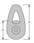 Preview: Antal Aluminium High Load Blöcke, Leine Ø14-16mm, D=70m