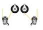 Preview: Antal Aluminium Umlenkblock mit Stopper (mit Feder), links