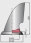 Preview: Vetus Windhutze Typ-Marin, rund, 100mm