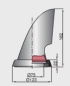 Preview: Vetus Windhutze Typ-Marin, rund, 75mm