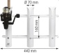 Preview: 3 Angelrutenhalter Ø70 mm