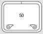 Preview: Decksluke Maße (Außen): 567 x 437mm