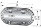 Preview: Bullauge Typ PMS, 10 mm-Acrylscheibe (Ø 390 mm)