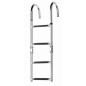 Preview: Klapp-Badeleiter AISI 316, 3/4 Stufen, Kunststoff-Trittfläche, 228 mm - Zusatzbild 1