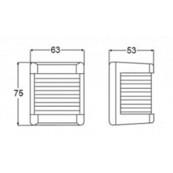 Hella Steuerbordlaterne, Schwarz Mod.3562