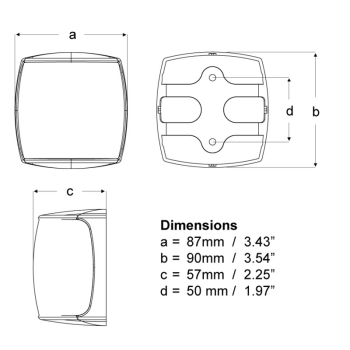 Hella NaviLED PRO 2SM Heck BSH schwarz
