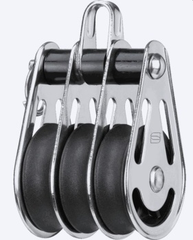 Dreifachblock mit Bügel (demontierbar) Ø: 10mm