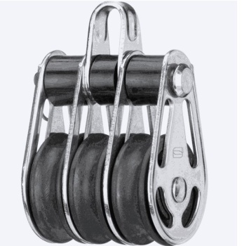 Dreifachblock mit Bügel (demontierbar) Ø: 6mm