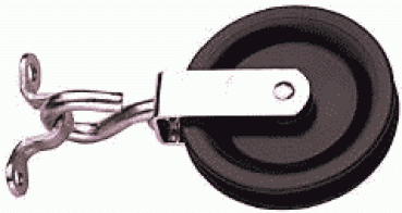 Steuerseilblöcke Gleitlager 12 mm - 1 Rolle (geschlossen)