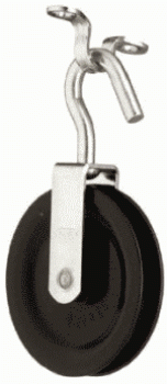 Steuerseilblöcke Gleitlager 12 mm - 1 Rolle (offen)